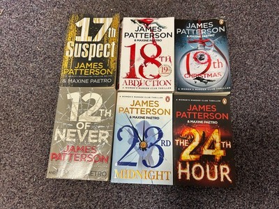 James Patterson books bundle X 6   Mystery crime thriller Free P & P