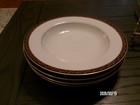 Mikasa Grande Ivory China # L5513 Aramis 8.5" Rimmed Soup Bowl (4) BLACK GOLD — photo 8