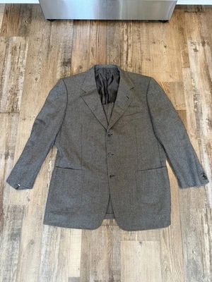 Brioni Men Gray Suit Jacket Blazer De Vlaminck Brussels Belgium see Pics 4 Size