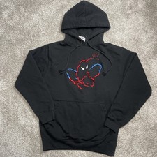 Vintage Spider-Man Hoodie S Sweatshirt Embroidered Universal Studios Marvel C120