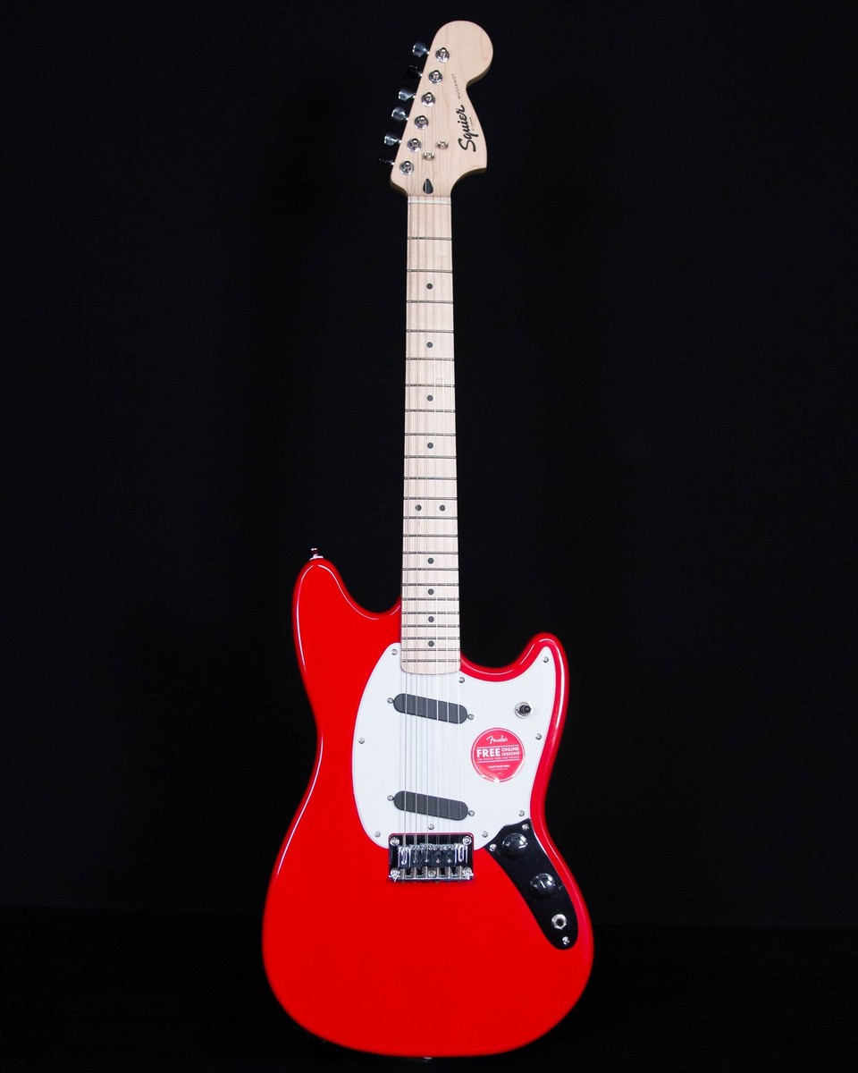 Squier Sonic Mustang, Maple FB, Torino Red | eBay