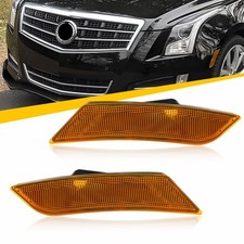 2x Amber Side Marker Light Housings For 17-24 Cadillac XT5 19-24 Chevy Blazer EO