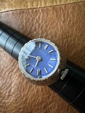 Citizen Ring Watch Hand Wind Antique Cut Glass Wristwatch Vintage Era