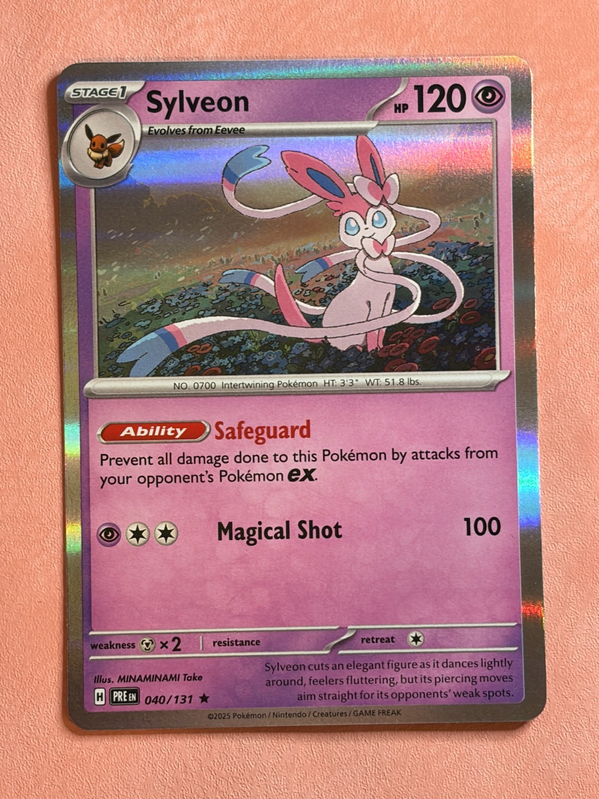 Sylveon~ Holo~ Cute Pink Pokemon ~ Pretty in Pink & Pastel Gallery