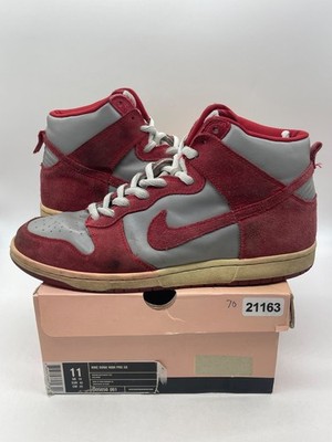 Nike Dunk High Pro SB 'UNLV' 11 (Heavily Worn Pre-Owned) Size 11 (Damaged Box)