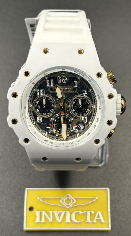 Invicta Racing Vaulthan Men's Watch - 44mm, White - 69649 NEW IN BOX