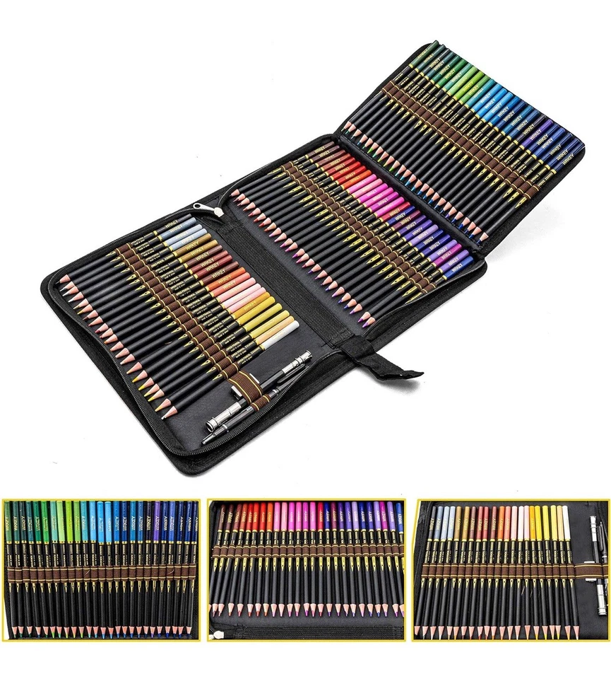 72 Professionelles Buntstifte Set Weiche und dicke Minen auf Ölbasis Vorgespitzt - Bild 3 von 3