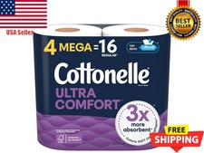 Ultra Comfort Soft Toilet Paper, 4 Mega Rolls  16 Regular Rolls
