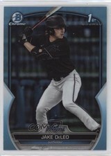 2023 Bowman Draft Chrome Sky Blue Refractor Jake Deleo #BDC-158 gb2