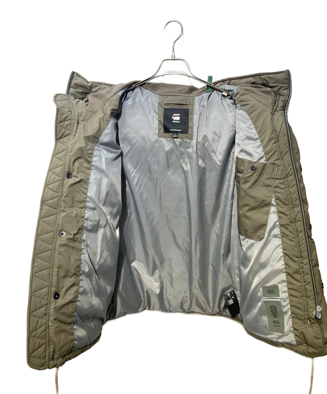 G-Star RAW Field Hooded Puffer Jacket Men's Size M Olive - product detail image 3