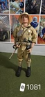 GI JOE 1964 FOREIGN FACE FIGURE (BROWN HAIR) VINTAGE W/Japanese Uniform & Access