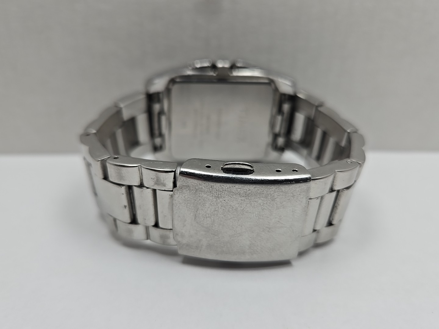 Timex Rectangular Quartz Date Watch Steel Bracele… - image 9