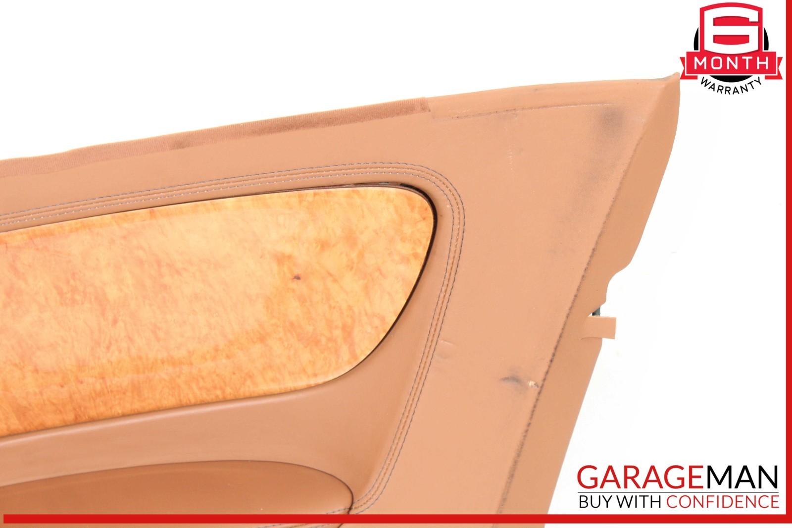 07-11 Bentley Continental GTC Rear Right Side Interior Door Panel Brown OEM