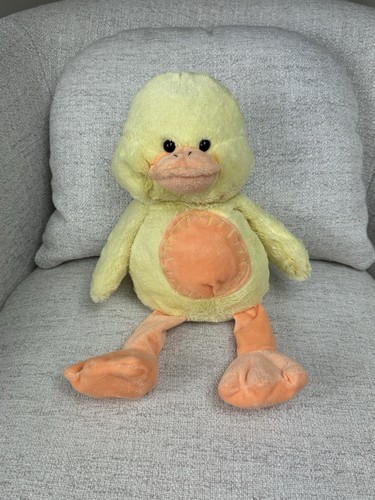 Peluche Aldi Cozems anatra gialla pancia arancione Pasqua 2009 peluche 16" giocattolo - Foto 3 di 6