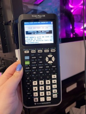 Texas Instruments TI-84 Plus CE-T Python Edition Graphing Calculator - Black