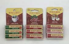 9X BURT'S BEES LIMITED EDITION MOISTURIZING LIP BALM 4.25G EACH - 3 KINDS