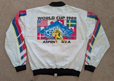 Giacca Tyvek 1988 WORLD CUP SCI ASPEN vintage slalom gigante USA