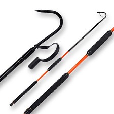 Fishing Gaff Fiberglass Handle Stainless Steel Hooked Gaff 3   5   6   7', 6...