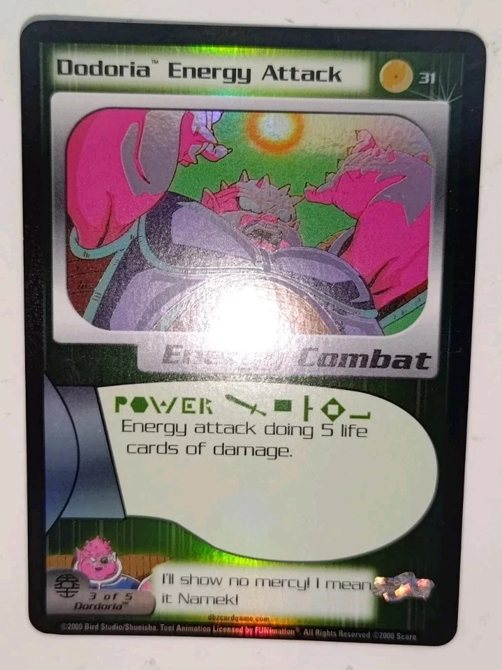 Dragon Ball Z CCG Dodoria Energy Attack #31 Foil TCG Frieza Saga Unlimited TCG - Image 2 of 4