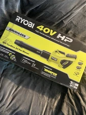Ryobi RY404100 40V Brushless Cordless Battery Jet Fan Leaf Blower  (2) Batteries