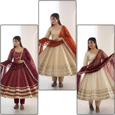 Anarkali Gown Indian Dress Salwar Kameez Ready made Party Wedding Bollywood eid