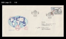 Space,Rocket,Astronaut,Czechoslovakia 1987 FDC,Cover,History