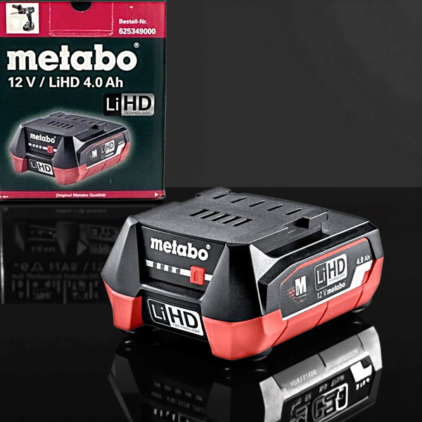 Metabo Lihd Akkupack 12 V 4,0 Ah / 4000 Mah Li-Ion Mit Ladeanzeige 625349000-image