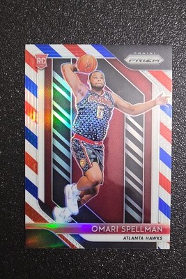 2018-19 Panini Prizm - Omari Spellman #88 Red White & Blue Prizm (RC)
