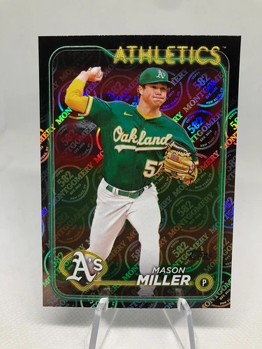 Mason Miller 2024 Topps 582 Montgomery Club Foil Card #427 Athletics