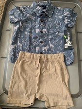 Baby Boy Outfit Size 12 Months New Ans Used 2-pieces Shorts And Top