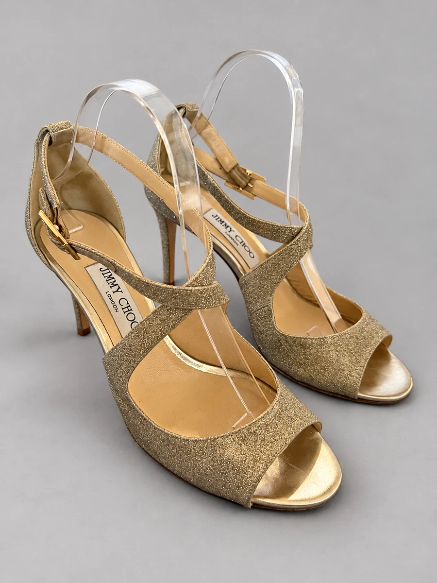 JIMMY CHOO ゴールド ストラップサンダル パンプス 25+ Jimmy Choo Women's Ankle Strap Gold for sale | Updated Oct 2026