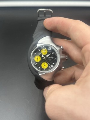 Vintage Oakley Watch Detonator Chronograph Black Dial New Battery