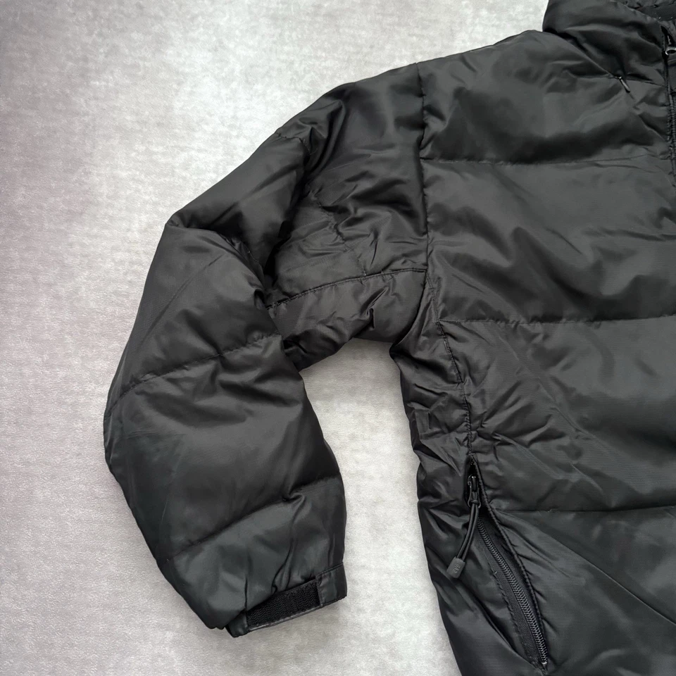Винтажный мужской GAP вниз пуховик куртка размер M черный полный молнии Tech лыж снега выстеганная - Изображение 3 из 4