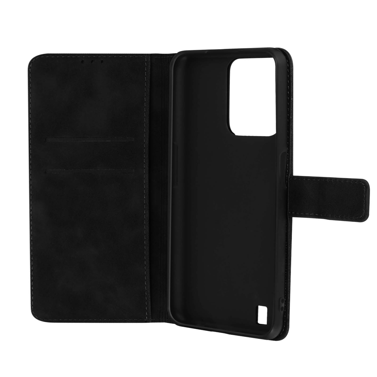 Housse portefeuille C31 Soft Touch élégante finition noire