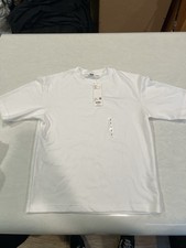Uniqlo Men s Airism Cotton Overisized T-Shirt Short Sleeve Small S White NWT