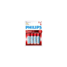 Pack de 4 piles Philips Power Alkaline AA LR6