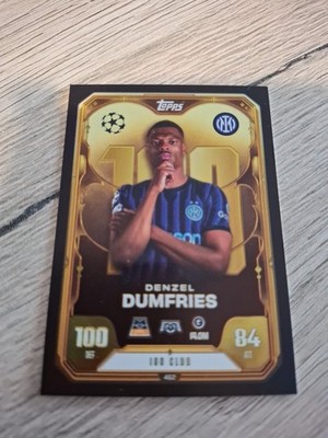 Topps 100 CLUB N° 462 '' Denzel DUMFRIES '' by MATCH ATTAX ChampionsLeague 25/26