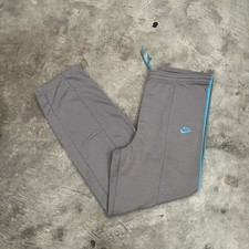 Vintage Nike 80s Track Sweatpants Mens Large Gray Blue Stripe 70s Blue Tag USA