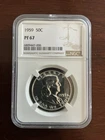 1959 NGC PF67 Franklin Half Dollar 50c  1959 PF-67