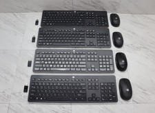 4 LOT HP Slim Wireless Keyboard  Mouse USB Dongle 803183-001 672653-001 SD-2060
