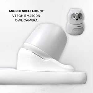 VTech Baby Monitor Shelf Mount | BM4500-OWL, BM5500-OWL | 30° Angled