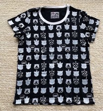 GC+ VTG H. Naoto Hangry & Angry Womens XS Black/Silver Graphic Short SleeveShirt