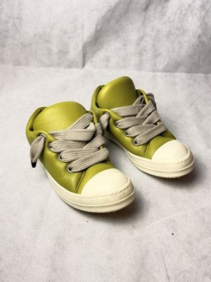 Rick Owens Leather Low-Top Sneakers Size 42 Gently Used Made In Italy