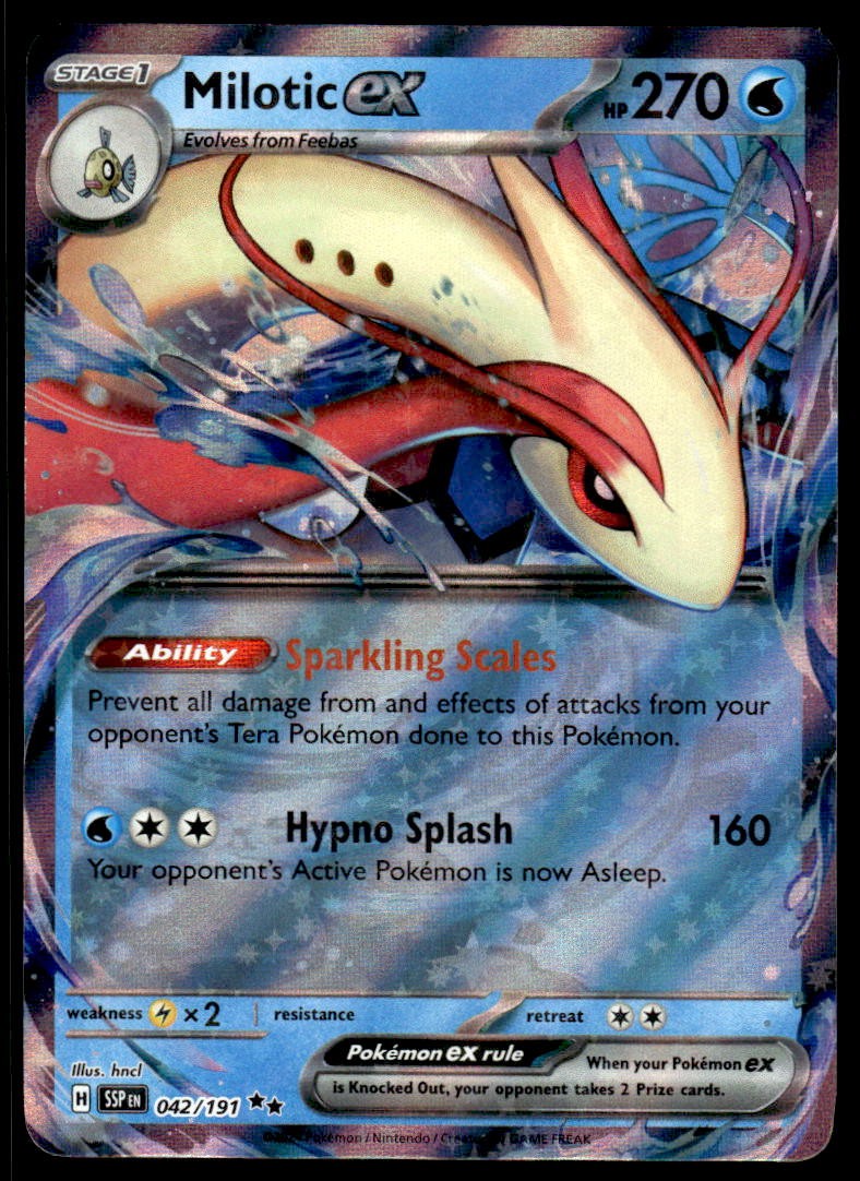 Pokemon TCG SV: Surging Sparks #042/191 Milotic EX NM