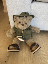 Build A Bear Fishing, Bear With Sandals And Hat Stuffed Beat