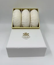 Creed Fresh & Woody 3-Piece Perfumed Body Soap Set Aventus / Silver / Green New