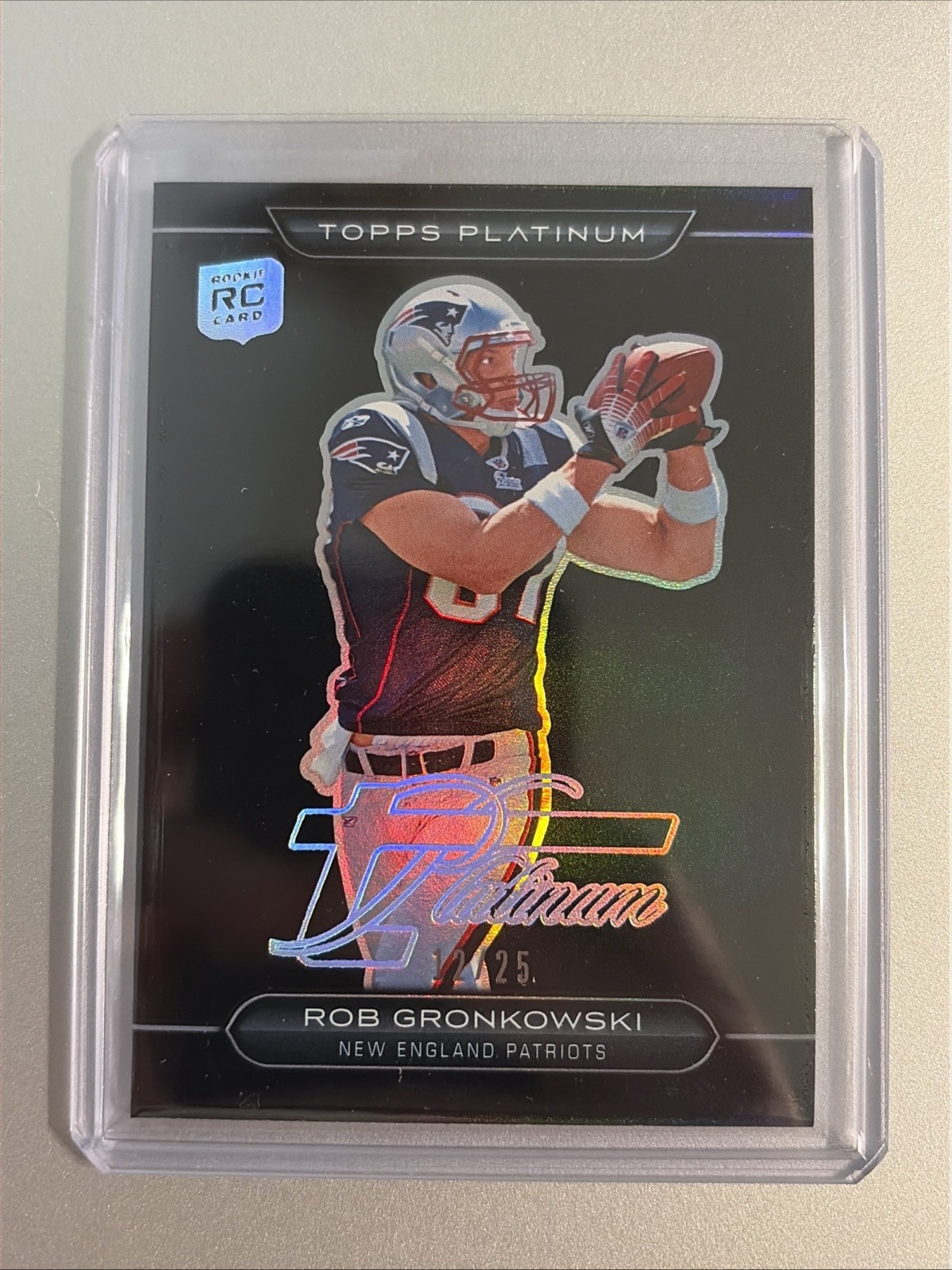 2010 Topps Platinum #122 Rob Gronkowski - Black Refractor /25 Rookie RC