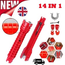 8/14 in 1 Multifunction Faucet Wrench Water Pipe Tap Spanner Bath Sink Instaler