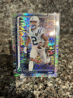 2025 Josh Downs Topps Football Chrome Pulsar Refractor #127 Indianapolis Colts