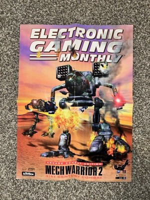 EGM MechWarrior 2 Poster 1996 Electronic Gaming  Monthly